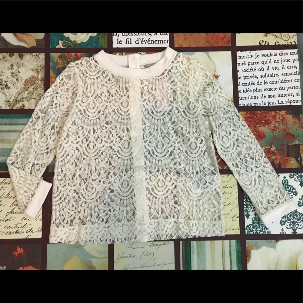 Banana Republic Lace Shirt (NWT)